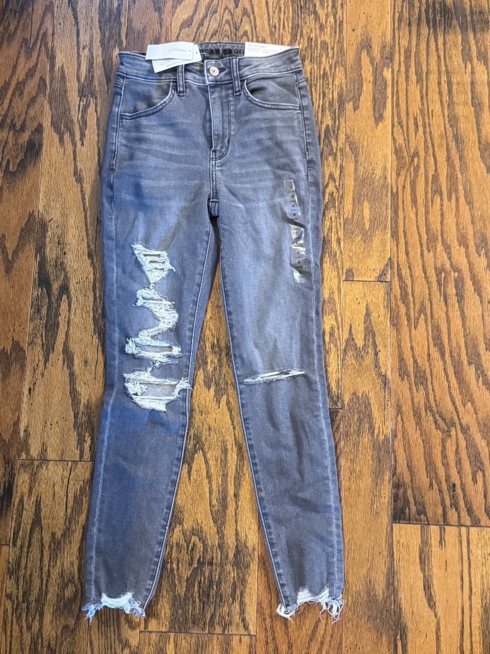 Pacsun Super Hi Rise Jegging Next Level Stretch Size 0 Gray Jeans